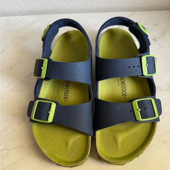 Birkenstock Blue and Green Sandals with Adjustable Straps - Picture 3 of 6